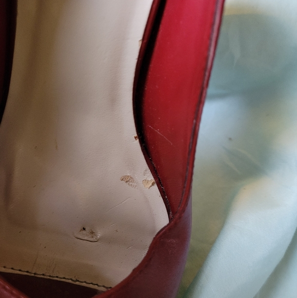 Bakers Paloma Platform Peeptoe size 7 1/2 RED - Picture 3 of 8